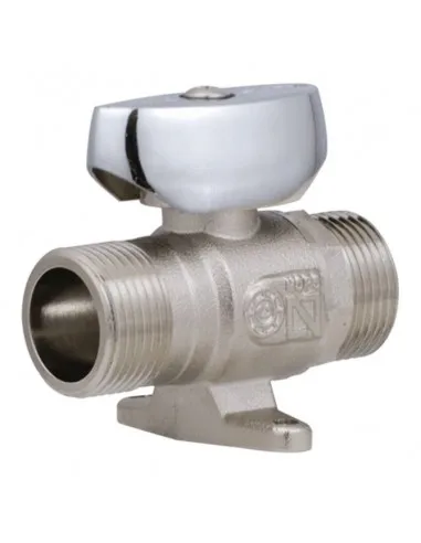 Llave Interior Gas Cromo M-M 3/4" c/ Patas Martigrap LGC34