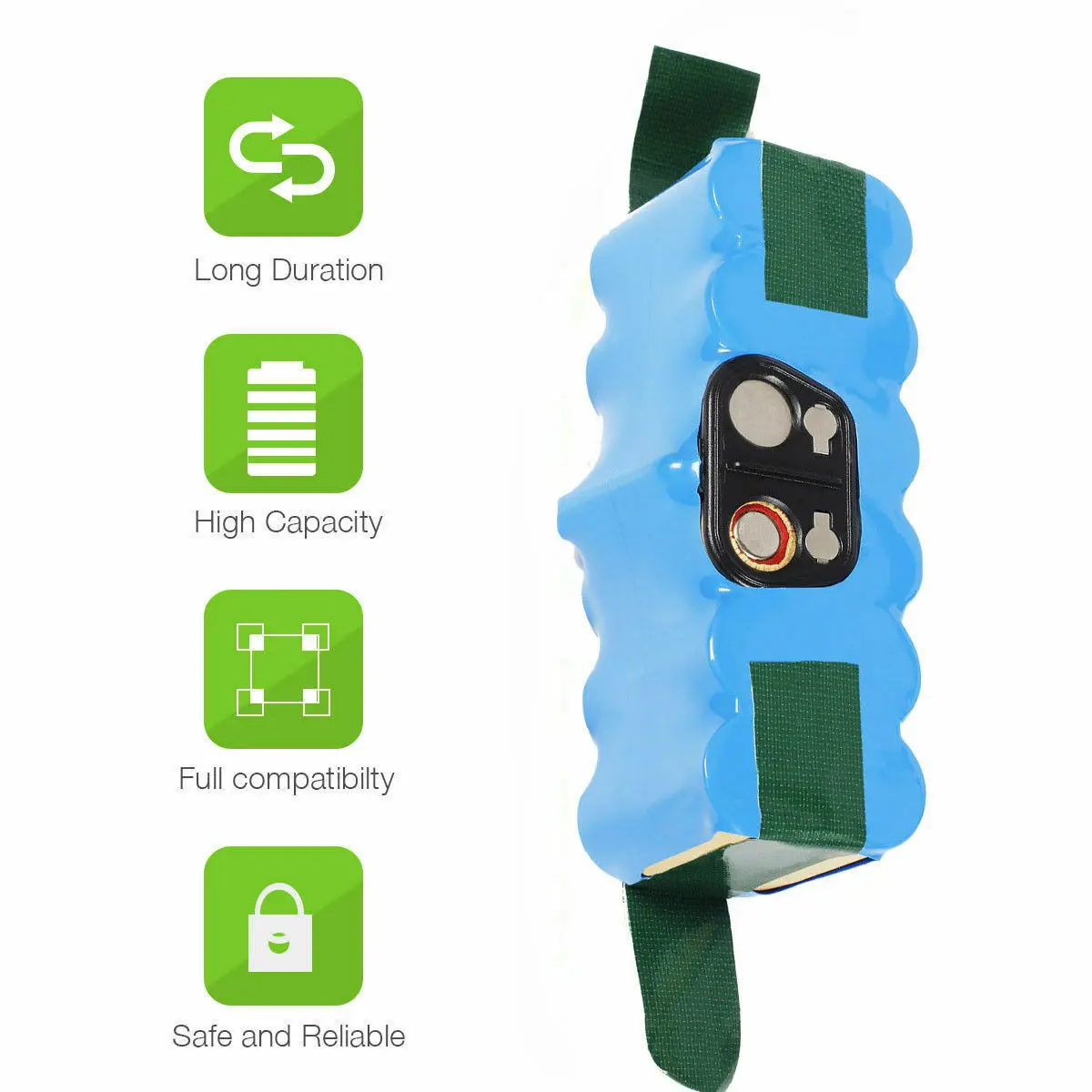 X-life battery for roomba 563 564 pet 564 565 570 580 581 585 587 589 595 599 600 605 610 616 620 621 625 630 631 632. 5000mah capacity. Compatible with all roomba irobot robot vacuum cleaner 500, 600, 700, 800 and 900 series