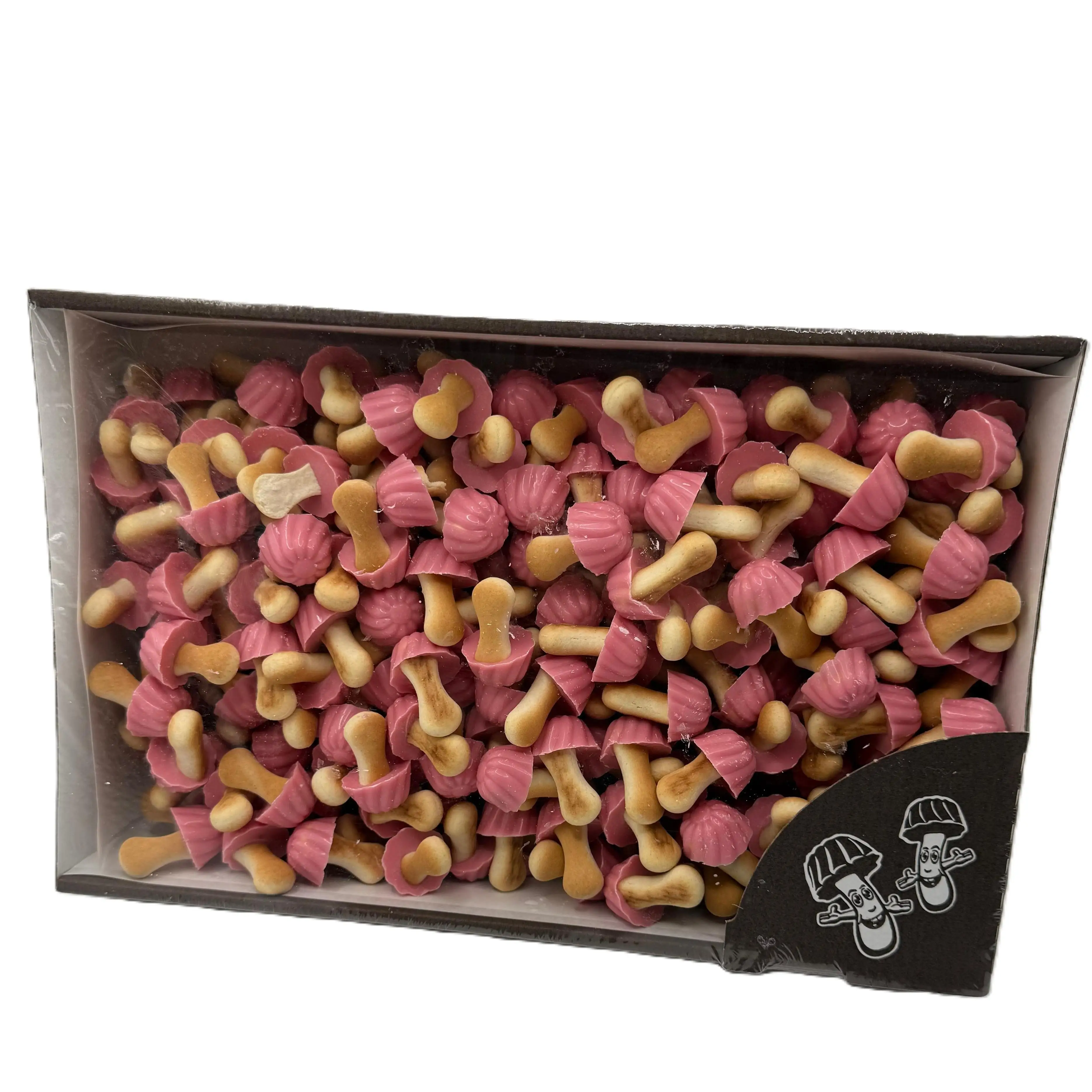 FUNNY MUSHROOMS SETITAS DE CHOCOLATE FRESA MILTONAS ESTUCHE 1 kg (250 setitas)