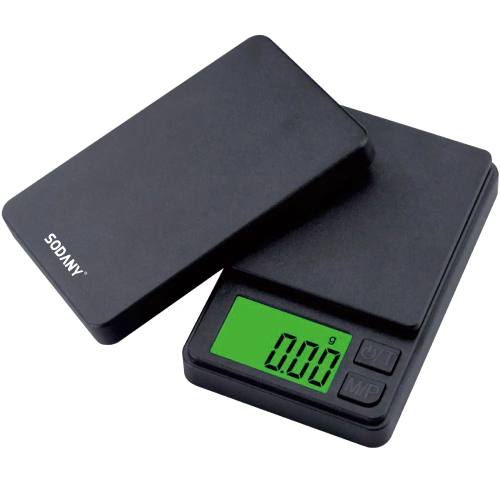 SODANY Mini Báscula Digital Precisión 0.01g/200g de Bolsillo para Cocina Joyería Gramera Pantalla LCD Pilas Incluidas