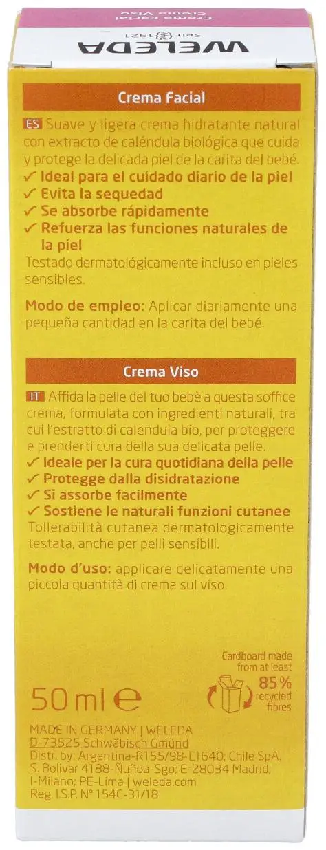Weleda Facial Cream Baby With Calendula 50Ml