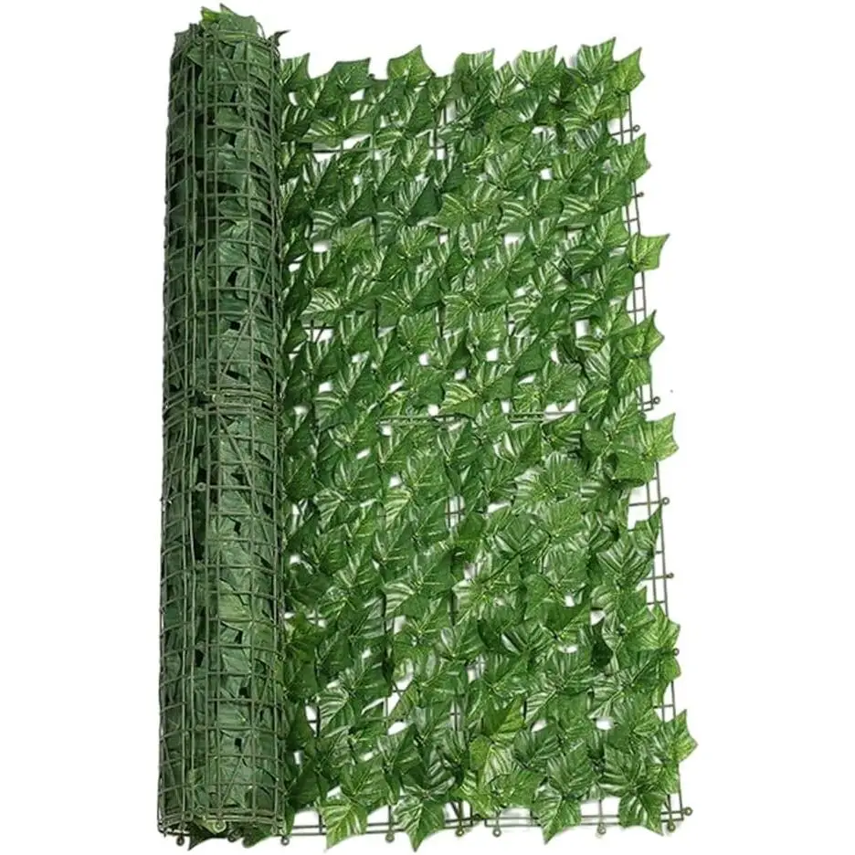 Rollo de valla de privacidad para patio, jardín, panel verde para decoración de pared, 1m x3m,1m x5m