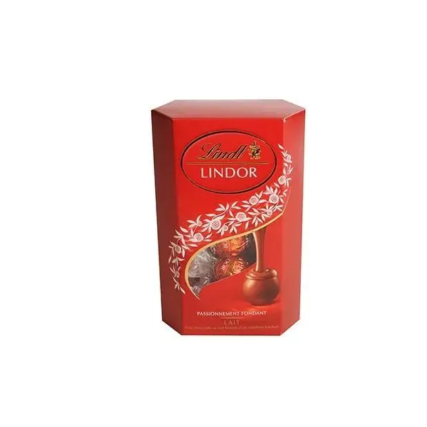 Bombones Lindt LINDOR CORNET de Caramelo Salado, Chocolates Finos con Relleno Cremoso Fundente, 200g (Aprox. 16 Unidades), Hechos en España