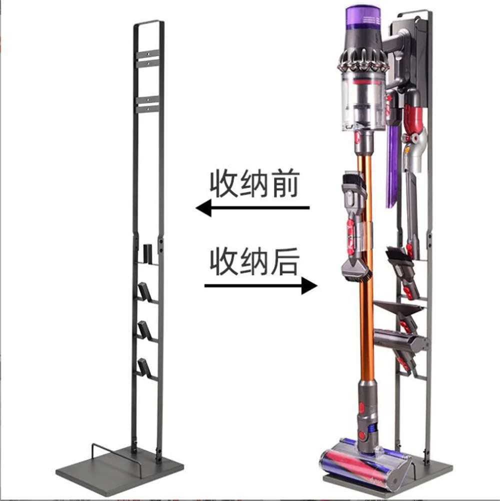 Floor Mount vacuum cleaner compatible with dyson V6 V7 V8 V10 V11 12 v15 organizer/DC58/ DC59/ DC62/ DC74, floor mount-no wall pierced.