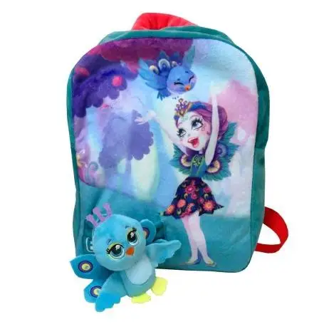 Enchantimals stuffed backpack with stuffed skunk