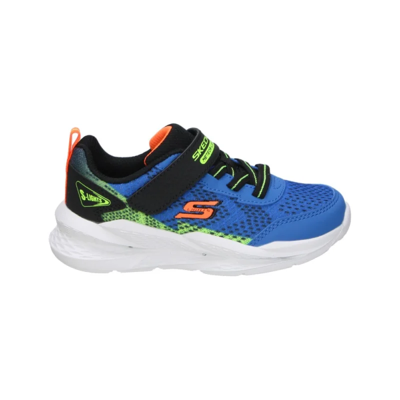 Zapatillas Skechers Metereo Lightl 401490-blbk Azul Niño Con Luces