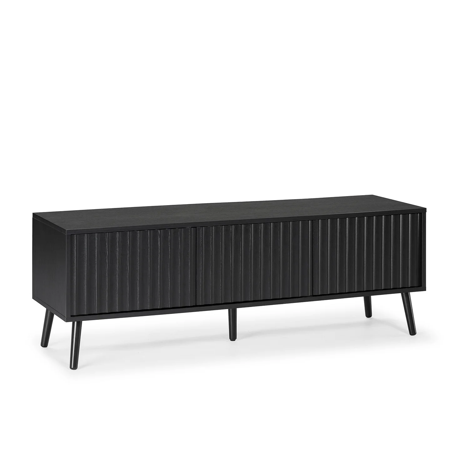VS Venta-Stock Mueble TV Lluvia 3 puertas color Negro