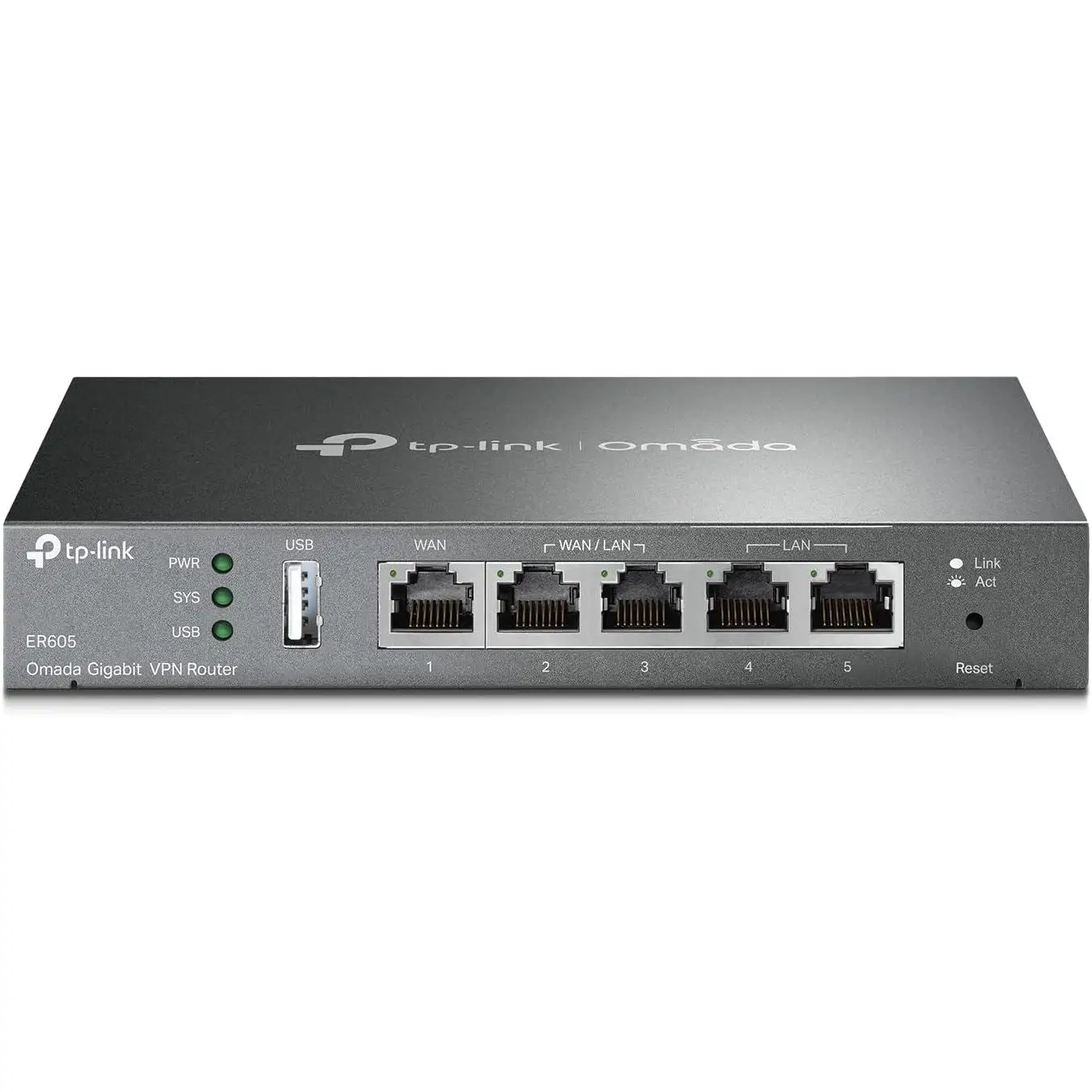 TP-Link TL-R605 Router single band, Multi-WAN, Wired VPN Router, Up to 4 Gigabit WAN Ports, SPI Firewall SMB Router, Omada SDN Integrated, Load Balance, Lightening Protection, Limited Lifetime Protection