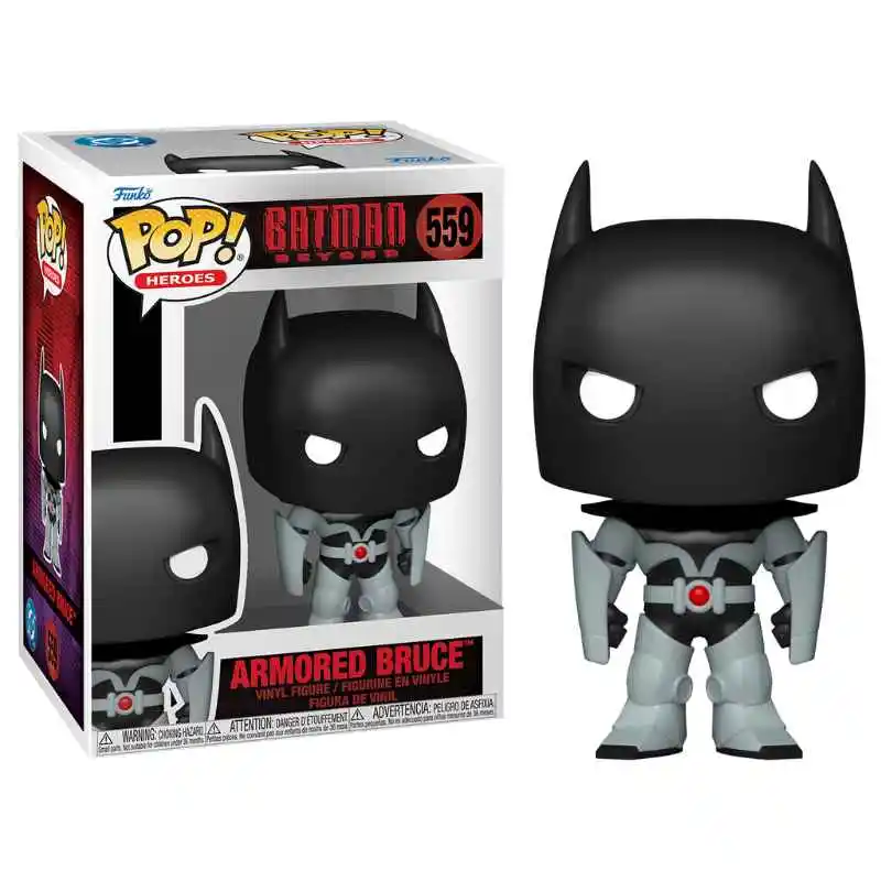 ¡Funko pop! Héroes: Batman Beyond - Armored Bruce Wayne - DC Comics - Figura de Vinilo Coleccionable - Idea de Regalo - Mercancía Oficial - Juguetes para Niños y Adultos - Fans de Cómics