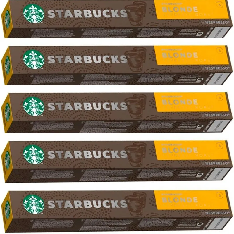 Nestlé Cápsulas de Café Nespresso Starbucks Blonde Espresso Roast Lungo - Versatilidad en Cada Taza