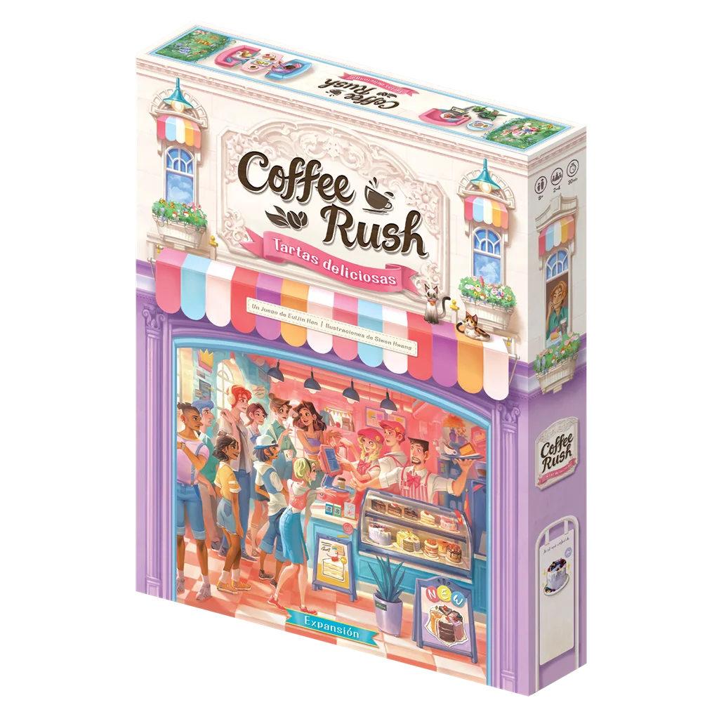 Asmodee - Juego de mesa Coffee Rush: Tartas deliciosas