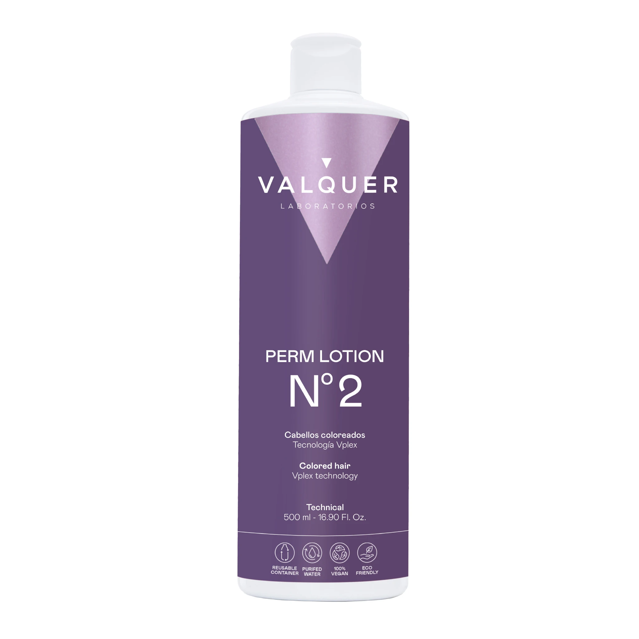 Valquer Laboratorios Líquido Permanente Vegano Nº2 para Cabello Coloreado – 500 Ml