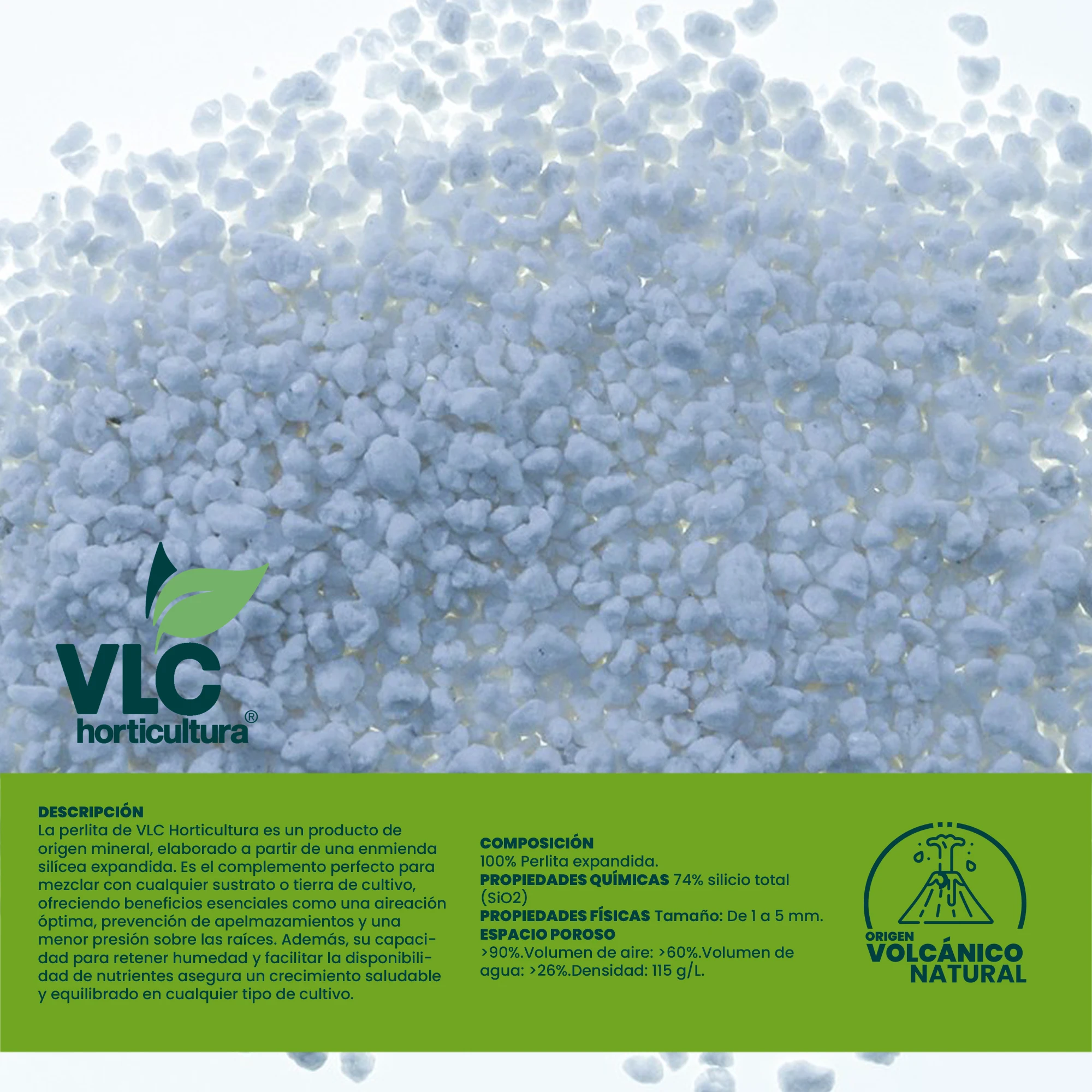 ✅   Vlc horticulture plant bead 10l + 5l free. Indicated for all types of vegetable cultivation, flowers, plants and to improve the qualities of all types of growing substrates.