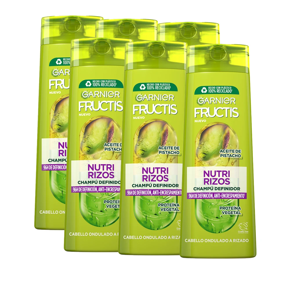 GARNIER | Fructis Nutri Rizos Contouring Champú, acondicionador, mascarilla y/o tratamiento Pelo Rizado u Ondulado