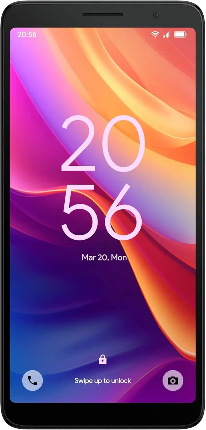 Smartphone tcl 501 6.0" qhd 2gb ram 32gb rom camera 5mp battery 3000mah android 14 go dual sim face unlock glacier blue