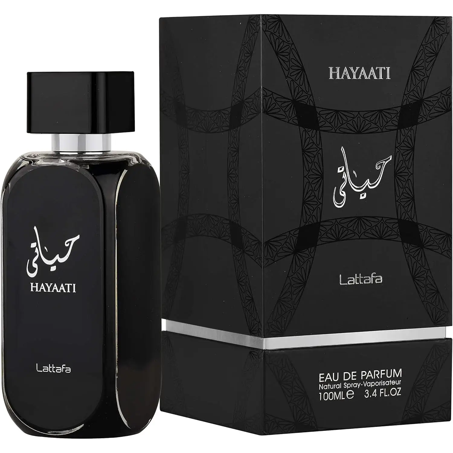 Lattafa Hayaati Black Eau De Parfum para Hombres y Mujeres 100ml