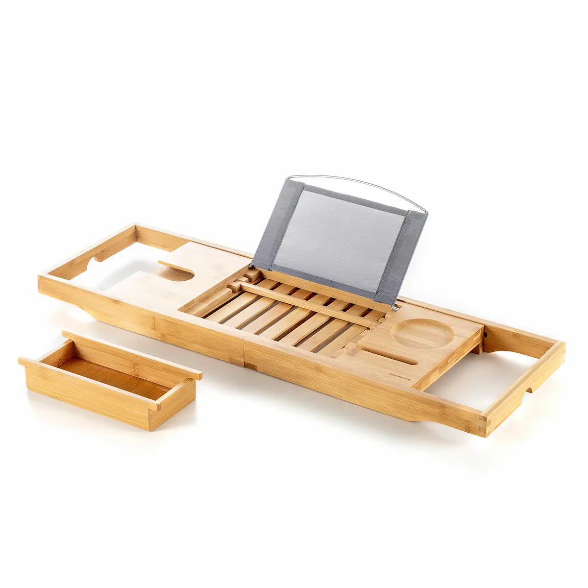 Trayth InnovaGoods extendable bamboo bathtub tray