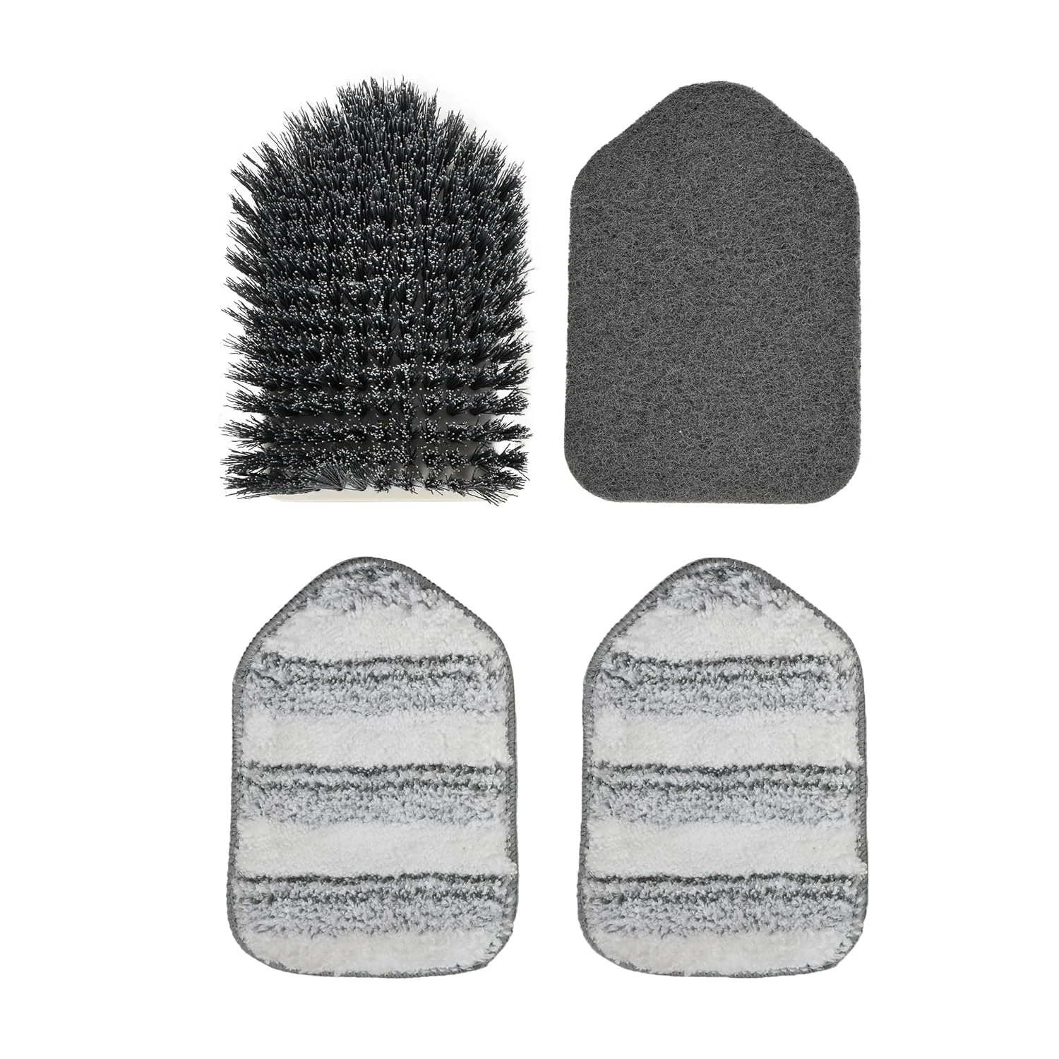 Pack de 4 Cabezas de Cepillo Reemplazables para Cepillo de Limpieza 3 en 1, Accesorios Desmontables para Ducha y Baño, Cepillos Intercambiables para Azulejos, Paredes, Bañera y Mamparas, Limpieza