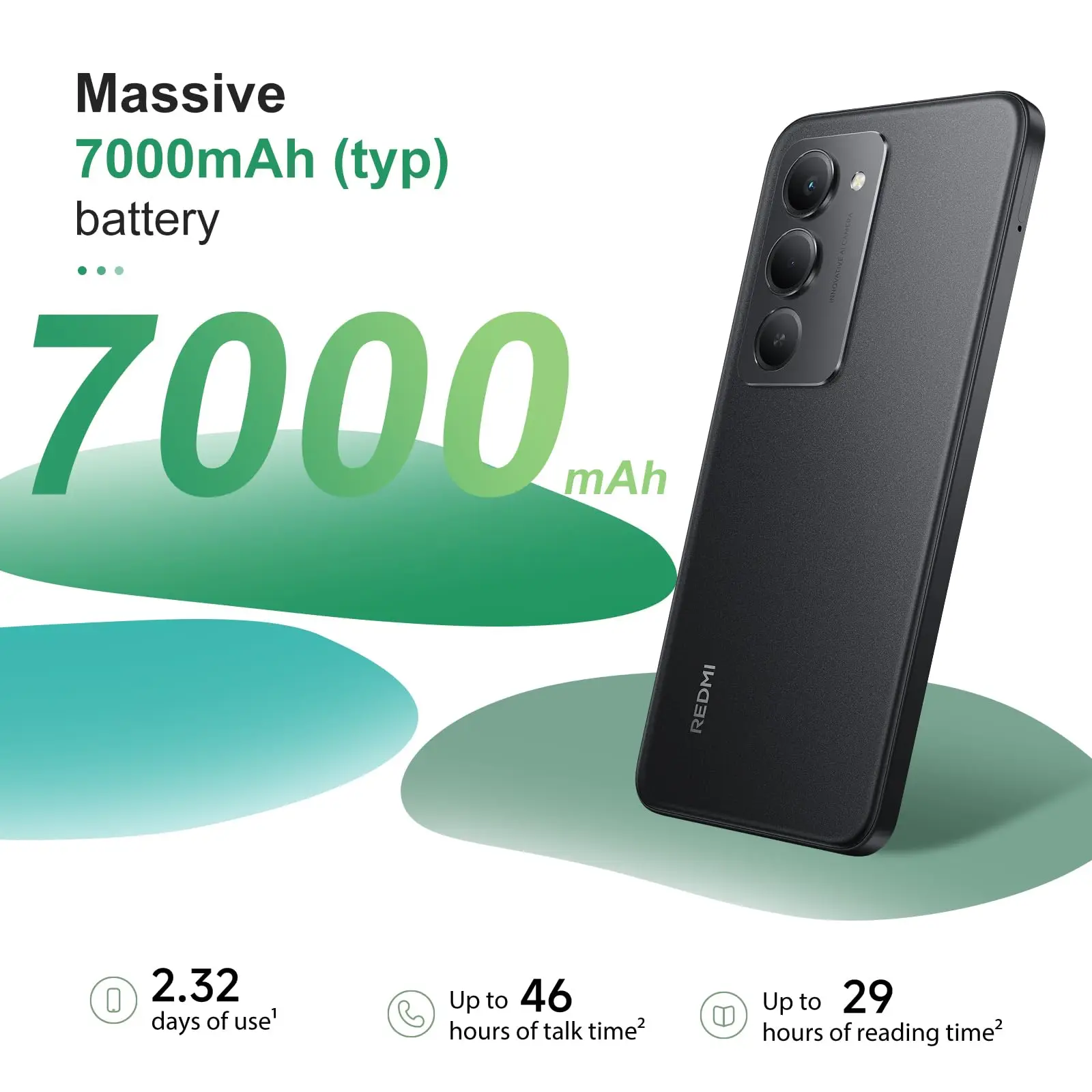 Xiaomi redmi 15 4g 8+256gb smartphone – 7000mah battery |   6.9" fhd+ 120hz screen |   Snapdragon 685 |   50mp dual camera |   33w fast charge |   Quad-curve design |   Charger not included