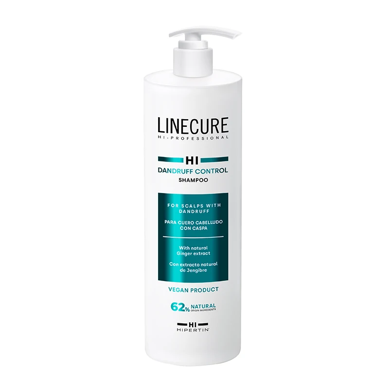 Hipertin Champú Vegano para cabello con caspa Dandruff Control, elimina y previene la caspa y los picores - 1000ml