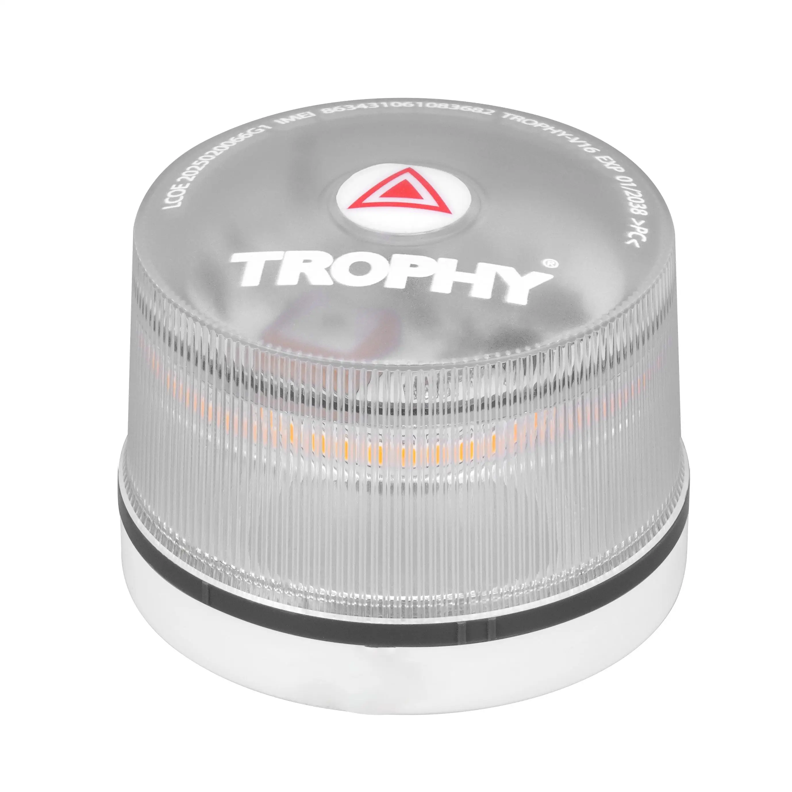 Trofeo - Faro di emergenza V16, Luce di emergenza IoT V16 con geolocalizzazione, Pronto dal 2026, Faro collegato con DGT 3.0, Segnale V-16 per auto, Notifica di posizione.