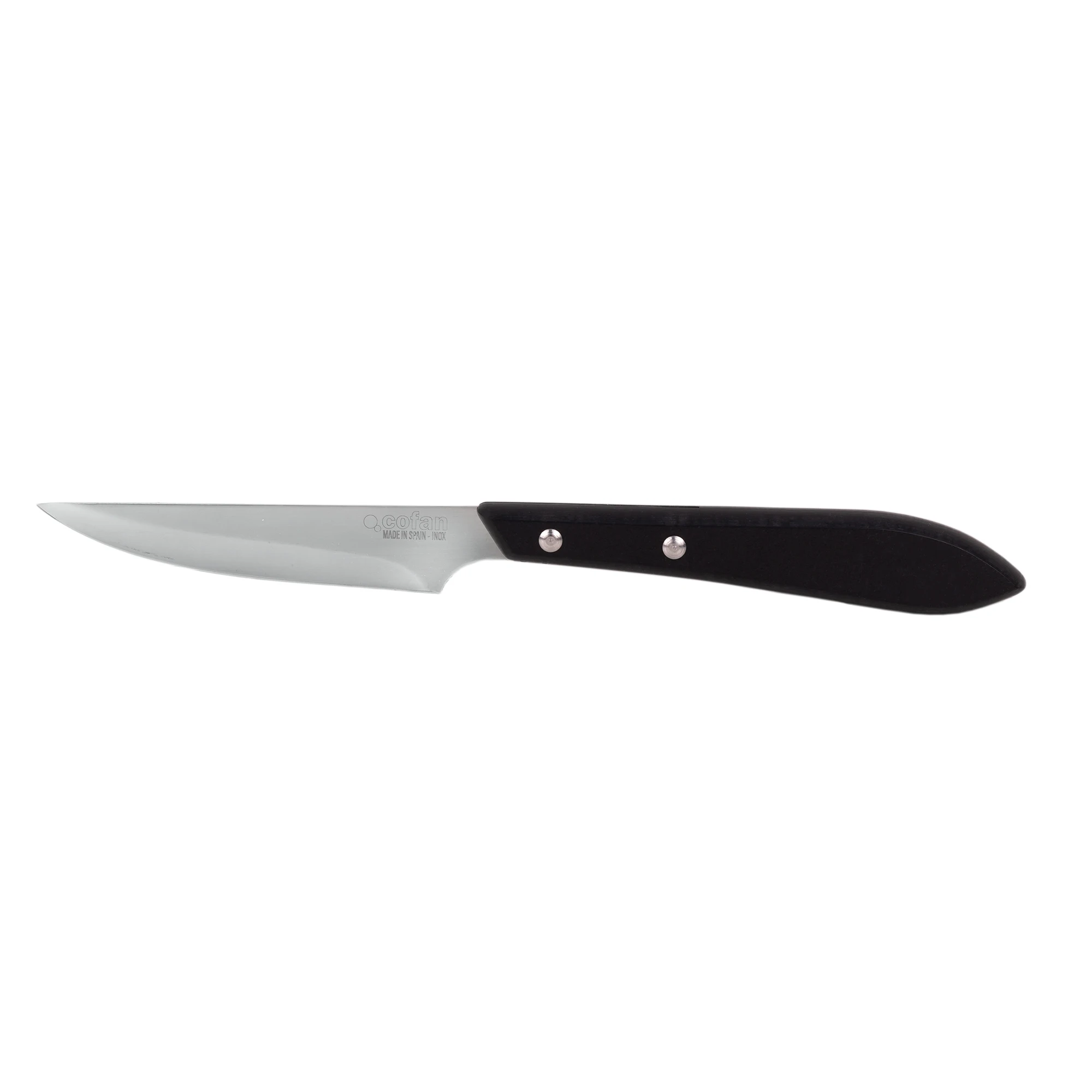 Cofan | Pack de 3 Cuchillos | Hoja de filo de 10 cm | Color negro