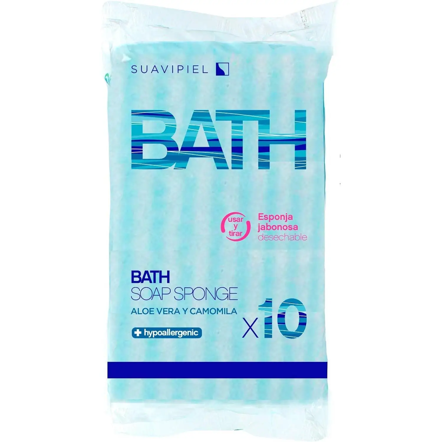 120 Spugne Monouso con Aloe Vera e Camomilla – 12x20 cm Extra Spesse – 12 Confezioni da 10 Unità – Spugne da Bagno per Viaggi, Palestra e Cura degli Anziani – Pratiche e Morbide per l'Igiene Personale