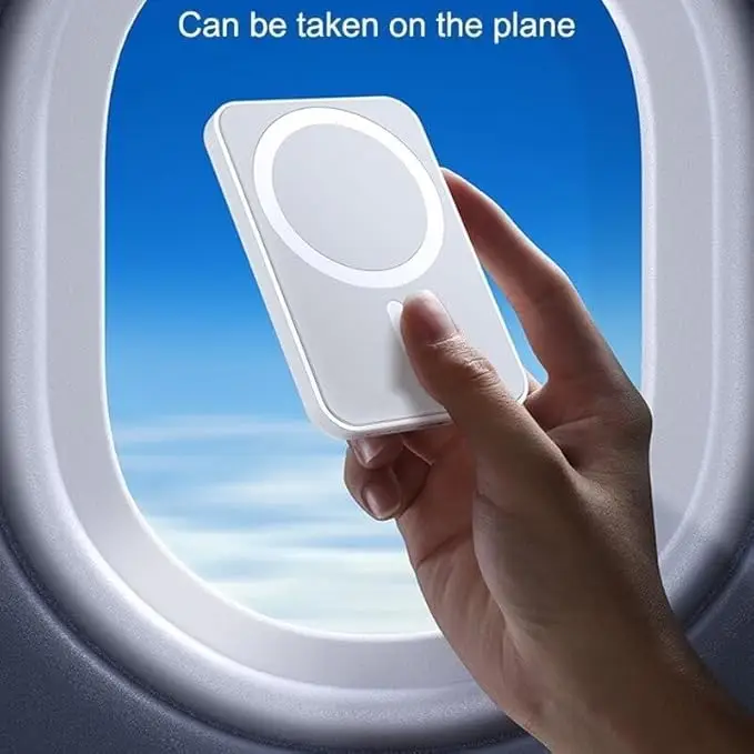 Power bank 10000mah, 6500mah, 5000mah, magnetic magsafe – wireless external battery for efficient charging with lightning port – compatible with iphone 12/13/14/15 pro/mini/pro max – best quality and price!