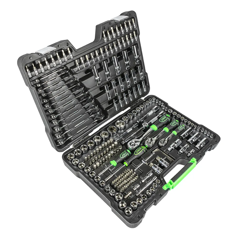 216-piece tool case with chrome hexagonal sockets |   Jbm54045