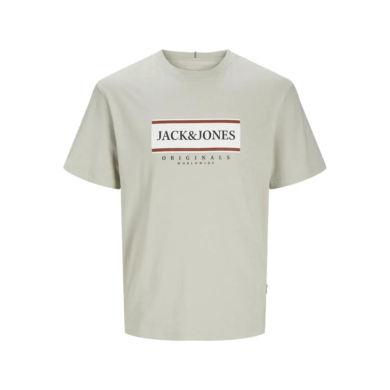 Jack & Jones Hombre Camiseta de Algodón de 160 grs Logo estampado , suaves ,Moda Casual Informal REF 12262492