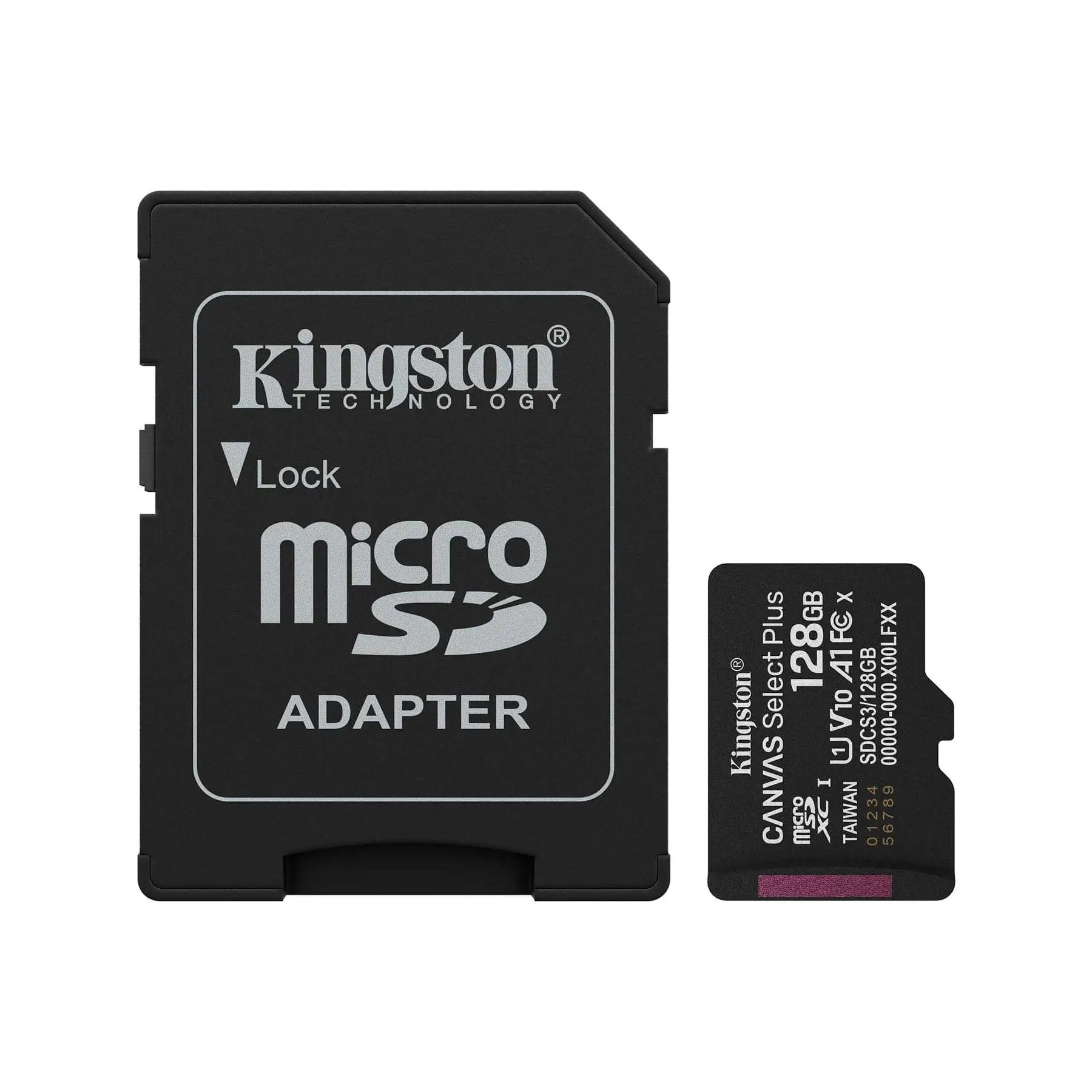 Kingston Canvas Select Plus 128GB Negro/ Tarjeta de memoria microSD Canvas Select Plus, categoría 10 UHS-I