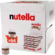 Nutella Mini 25g Crema de Avellanas y Cacao en Bote de Cristal 25g*64