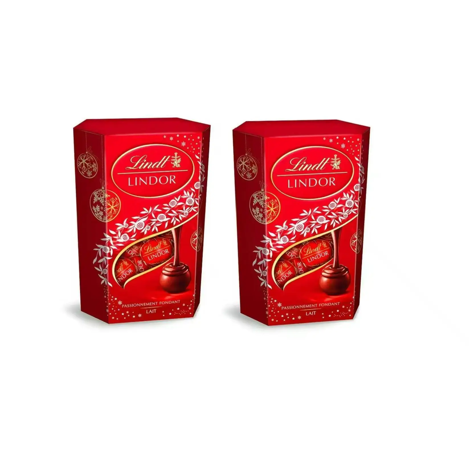 Lindt, Lindor chocolates Lindt Packs of 2 or 4 units-red Cornet | Assorted Cornet | 70% Cacao Cornet | Caramel with salt Cornet | Nuxor de chocolatey Nojo | Nuxor milk Chocolate