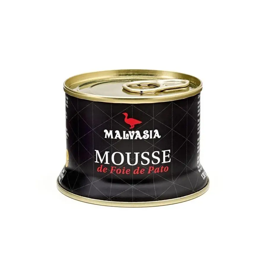 Malvasía Mousse de Foie de Pato 130 Gr - Textura Suave y Aterciopelada