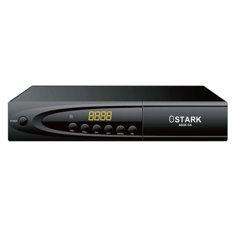 Ostark AS2X CA, Receptor Satélite digital, Con 10 BITS, DVB-S2/S2X, Puerto scart, RJ45, Dolby, Ethernet, Usb wifi incluido, Dc 12v, Lector de tarjetas CONAX