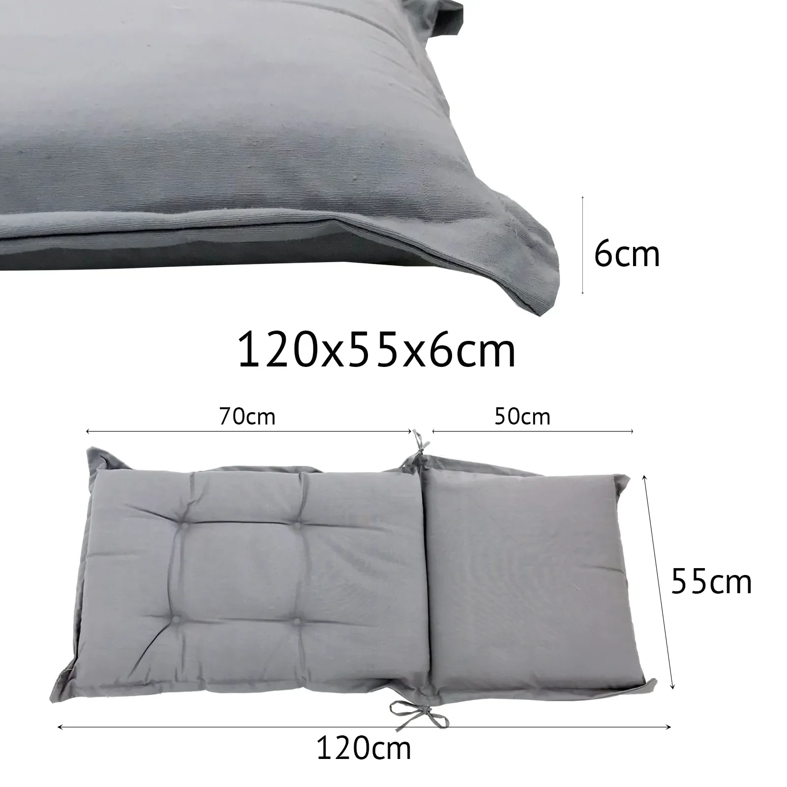 1 Cojín de Silla  REINO MANSIDI 100% Fibra 120 x55cm