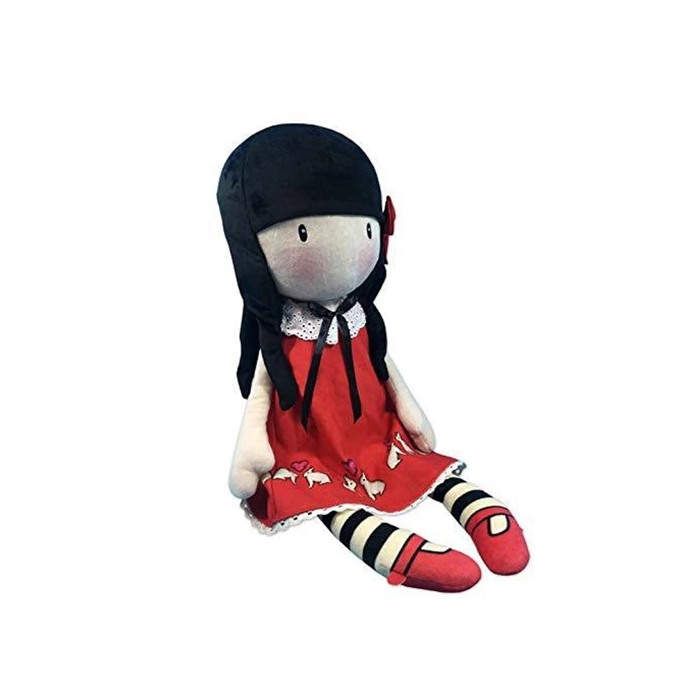 Rag doll, girls, GORJUSS plush, SANTORO ,30CM, with box, gift, King, red, blue, orange, green, blue, coletionist