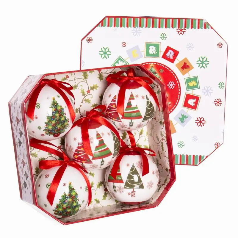Set 5 Bolas Navidad Memory 7.5 Cm - Adornos Navideños Gerimport