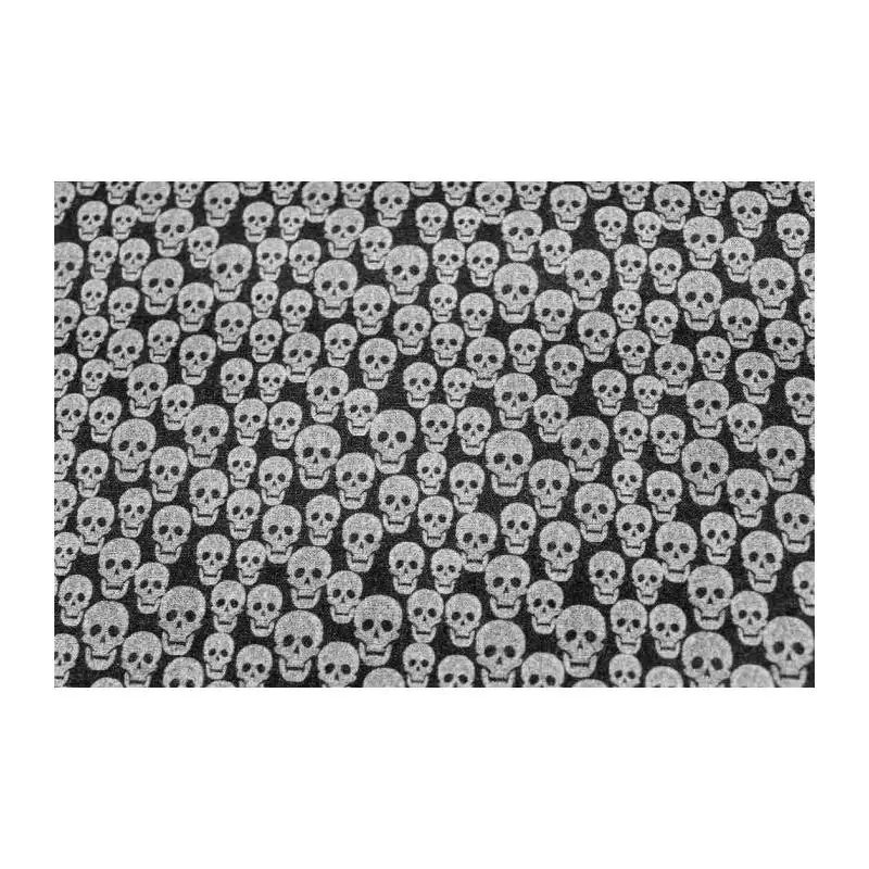 Tejido Estampado CALAVERAS 100% Algodón 50 Cms. X 1,50 Mts - Ideal para Mascarillas