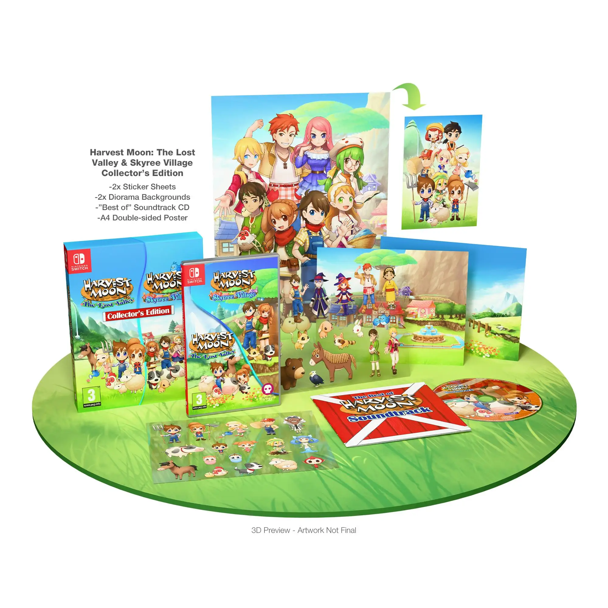 Harvest Moon The Lost Valley y Skytree Village Collectors Edition  - Switch - Nuevo Precintado - PAL España - Selecta Play