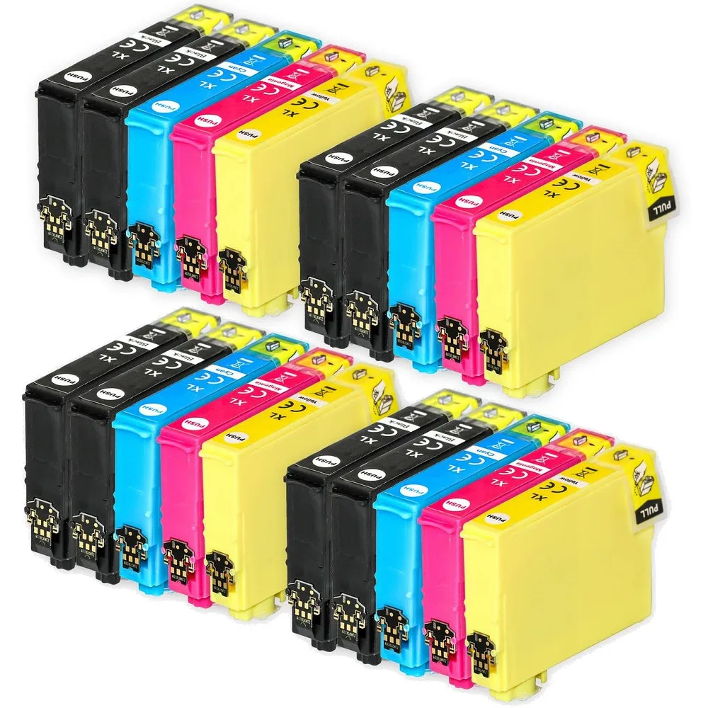 20x Epson 18XL T1811 T1812 T1813 T1814 Cartuchos de Tinta Compatibles para EPSON XP-102 XP-202 XP-205 XP-302 XP-305 XP-402 XP-405 XP-212 XP-215 XP-312 XP-30 XP-415 XP-322
