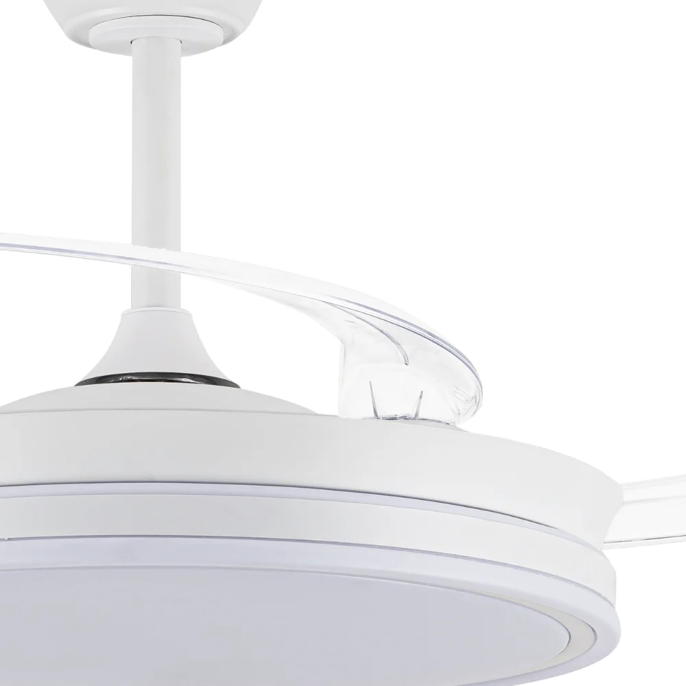 Akunadecor BEST SELLER محرك بتيار مستمر 6 سرعات (3 تشطيبات) تقنية LED 72 وات نظام CCT 7920 لومن مؤقت تحكم عن بعد ضوء لون عاكس محرك ذاكرة صامت للغاية للصيف/الشتاء.