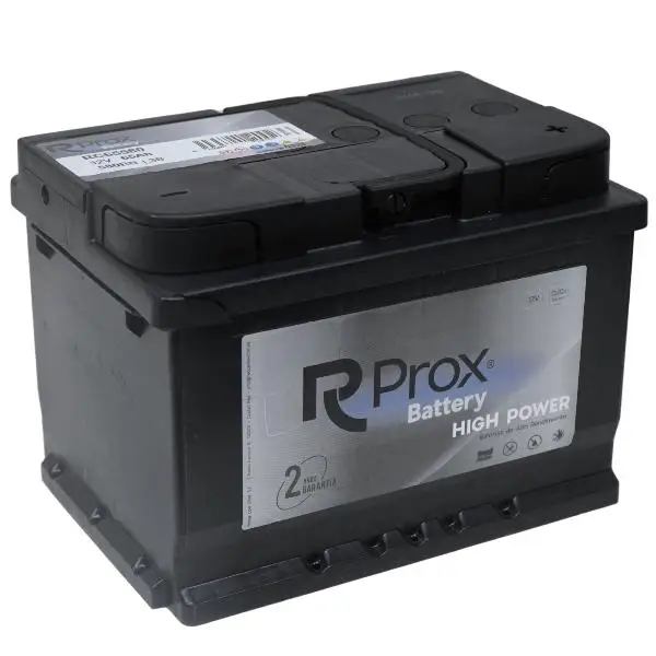 Batería de coche 65 Ah 580 Amp. + 20% de Potencia de Arranque. 24 Meses de Garantía.  RC Prox Battery Primer Fabricante Lider Europeo. Medidas: 242 Largo X 175 Ancho X 190 Alto.
