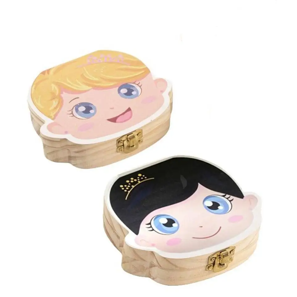 CAJA PARA GUARDAR DIENTES DE LECHE PARA NIÑ@S 12,5x11,5x3 CM 2ST, UNIDAD  DCASA