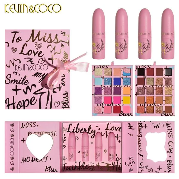 KEVIN & COCO Vintage Girl 72 Colors Makeup Palettes Box