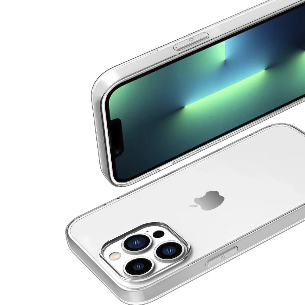 Transparent tpu case for iphone 15 14 13 12 11 x xs max xr pro mini plus full protection with perfect fit, ultra thin and flexible anti-scratch design + optional screen protector