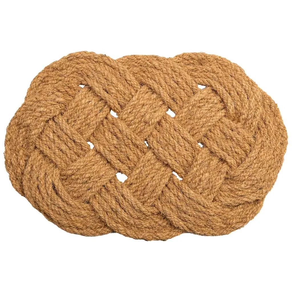 Wonderlust Deco - Felpudo de fibra de coco marron 60x40 Marrón 40x60h cm