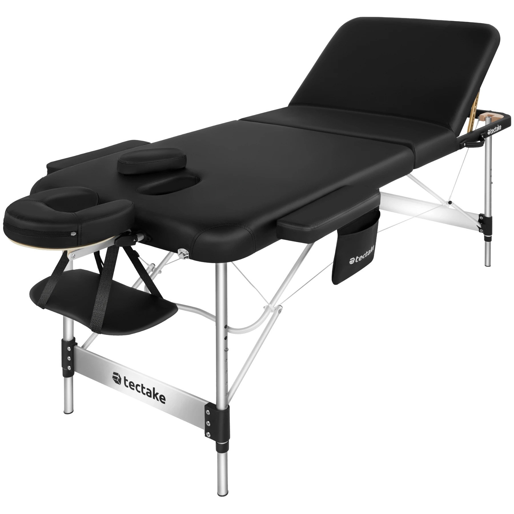 TECTAKE - Camilla Masaje Plegable y Ajustable en Altura, Camilla Fisioterapia, Estructura Ligera de Aluminio, Camilla Estetica Profesional, Acolchado Resistente al Agua y Aceite - Ancho 70 cm