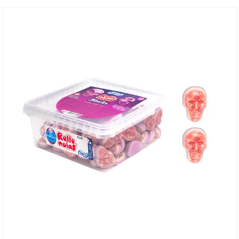 Lival skulls stuffed skulls with skulls tray 75 pls approx. 795 g Strawberry flavor gluten free fat free Vidal Original flavor guaranteed