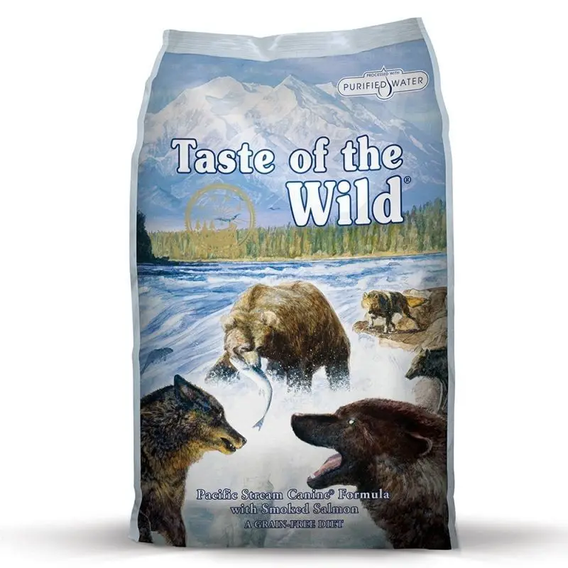 Taste Of The Wild Pacific Stream  Pienso Taste of the wild salmon sin cereales para perros.